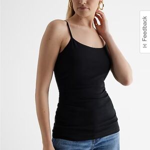 NWT Express navy and black camis with shelf bra (lot of 2)